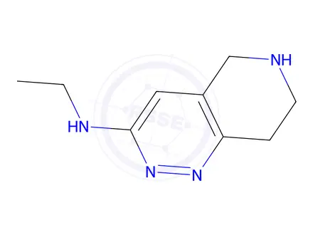 Chemical structure of N-ethyl-5H,6H,7H,8H-pyrido[4,3-c]pyridazin-3-amine