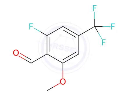 Chemical structure of 2-Fluoro-6-methoxy-4-(trifluoromethyl)benzaldehyde