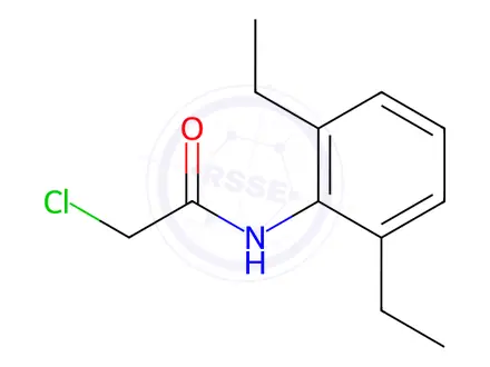 Chemical structure of 2-Chloro-N-(2,6-diethylphenyl)acetamide