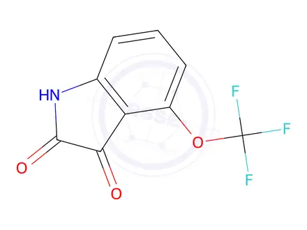 Chemical structure of 4-(Trifluoromethoxy)indoline-2,3-dione