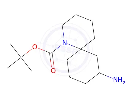 Chemical structure of Tert-butyl 8-amino-1-azaspiro[5.5]Undecane-1-carboxylate