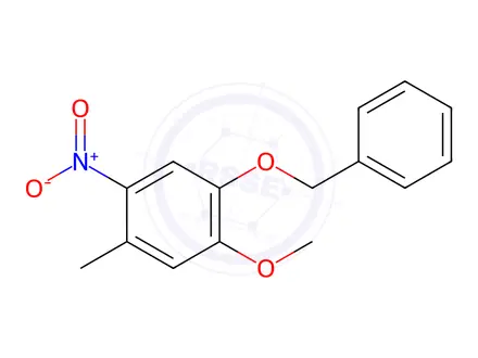 Chemical structure of 4-Benzyloxy-5-methoxy-2-nitrotoluene