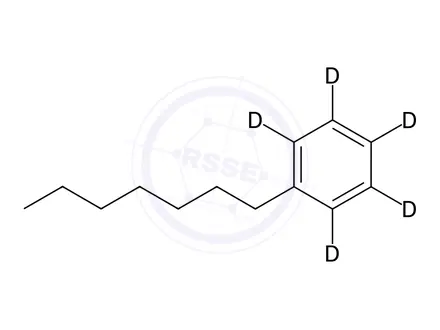 Chemical structure of n-Heptylbenzene-2,3,4,5,6-d5