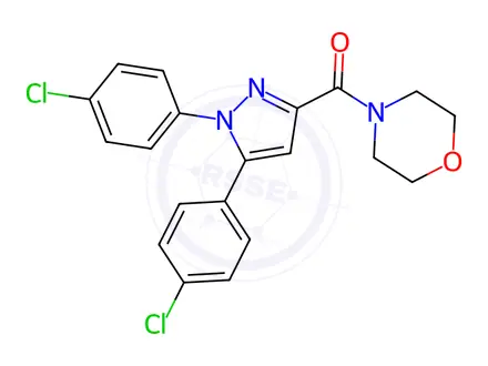 Chemical structure of [1,5-bis(4-chlorophenyl)-1H-pyrazol-3-yl](morpholino)methanone