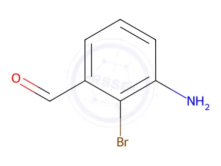 Chemical structure of Benzaldehyde, 3-amino-2-bromo-