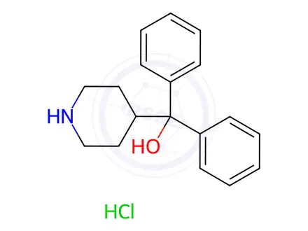 Chemical structure of Diphenylpiperidin-4-ylmethanol hydrochloride