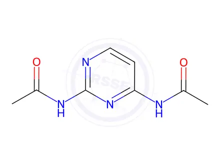 Chemical structure of N,N'-(pyrimidine-2,4-diyl)diacetamide