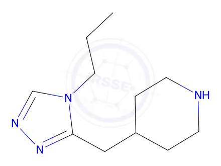 Chemical structure of 4-((4-Propyl-4h-1,2,4-triazol-3-yl)methyl)piperidine