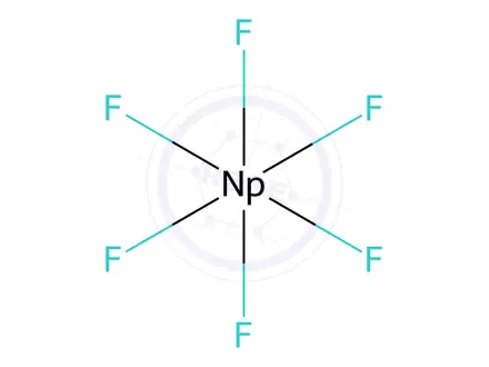 Chemical structure of Neptunium hexafluoride
