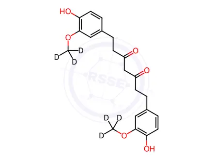 Chemical structure of Tetrahydro Curcumin D6