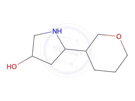 Chemical structure of 5-(Tetrahydro-2h-pyran-3-yl)pyrrolidin-3-ol