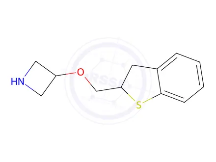 Chemical structure of 3-((2,3-Dihydrobenzo[b]thiophen-2-yl)methoxy)azetidine