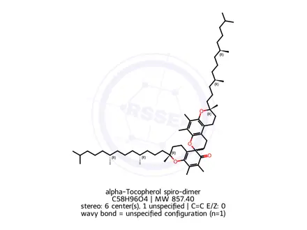Chemical structure of alpha-Tocopherol spiro-dimer
