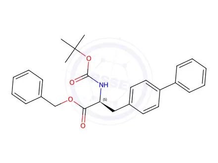 Chemical structure of BENZYL-2-(S)-N-BOC-AMINO-2-BIPHENYL PROPIONATE