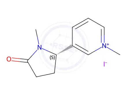Chemical structure of S-(-)-Cotinine Methiodide