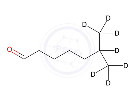 Chemical structure of 6-Methylheptanal-d7