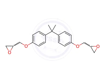 Chemical structure of Bisphenol a diglycidyl ether
