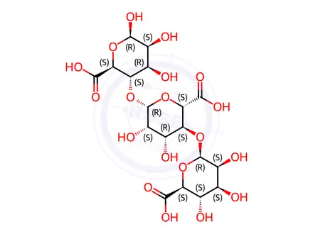 Chemical structure of D-trimannuronic acid trisodium salt