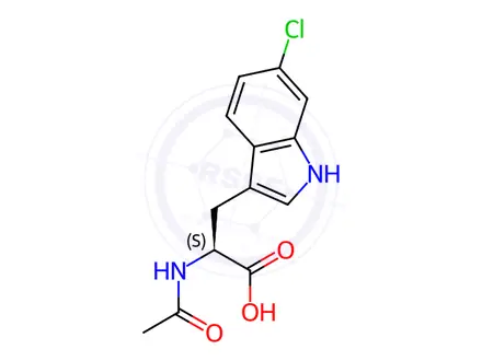 Chemical structure of N-Acetyl 6-Chlorotryptophan