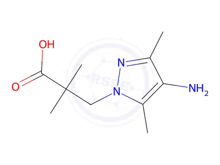 Chemical structure of 3-(4-Amino-3,5-dimethyl-1h-pyrazol-1-yl)-2,2-dimethylpropanoic acid