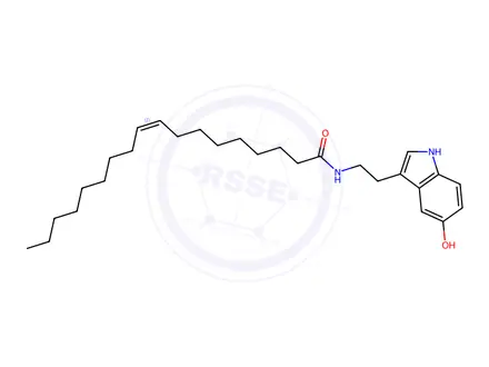 Chemical structure of Oleoyl Serotonin
