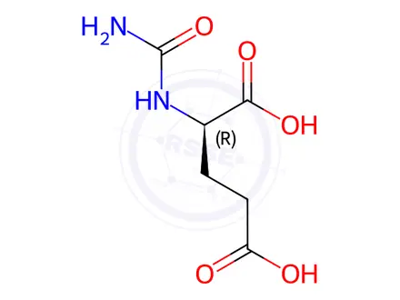 Chemical structure of D-Carglumic Acid