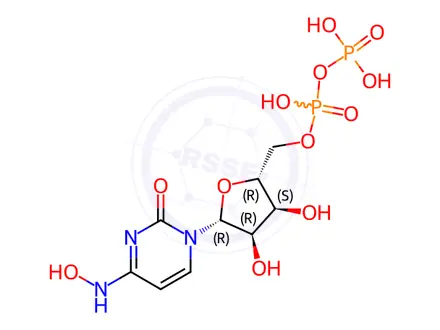 Chemical structure of Uridine 5'-(trihydrogen diphosphate), 4-oxime (9CI)