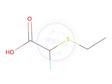 Chemical structure of 2-(Ethylsulfanyl)-2-fluoroacetic Acid