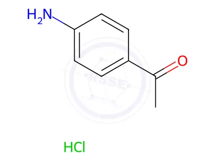 Chemical structure of 4'-aminoacetophenone hydrochloride