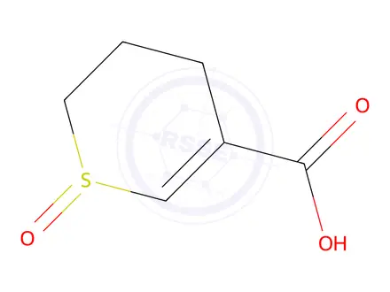 Chemical structure of 3,4-Dihydro-2H-thiopyran-5-carboxylic acid 1-oxide