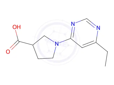 Chemical structure of 1-(6-Ethylpyrimidin-4-yl)pyrrolidine-3-carboxylic acid