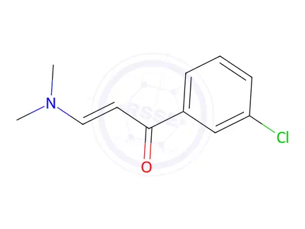 Chemical structure of (2Z)-1-(3-chlorophenyl)-3-(dimethylamino)prop-2-en-1-one