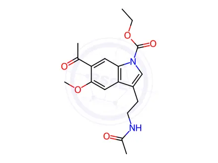 Chemical structure of 6-Acetyl-N-caboxylate Melatonin Ethyl Ester