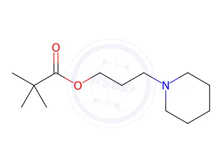 Chemical structure of Pivalic acid 3-piperidinopropyl ester
