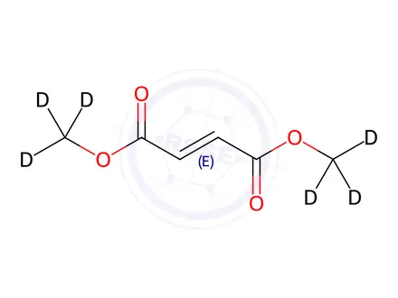 Chemical structure of Dimethyl Fumarate D6