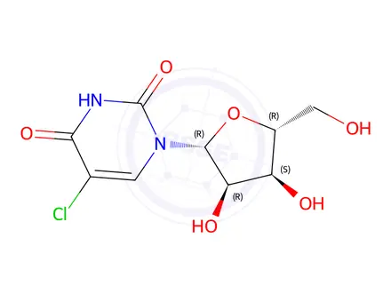 Chemical structure of 5-Chlorouridine