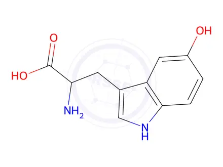 Chemical structure of 5-Hydroxytryptophan