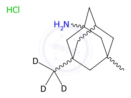 Chemical structure of Memantine-d3 Hydrochloride (1329802-06-3)