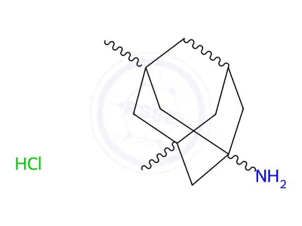 Chemical structure of Memantine hydrochloride
