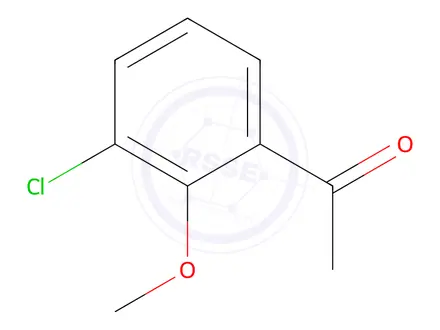 Chemical structure of 1-(3-Chloro-2-methoxyphenyl)ethanone