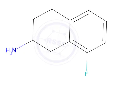 Chemical structure of 8-Fluoro-1,2,3,4-tetrahydronaphthalen-2-amine
