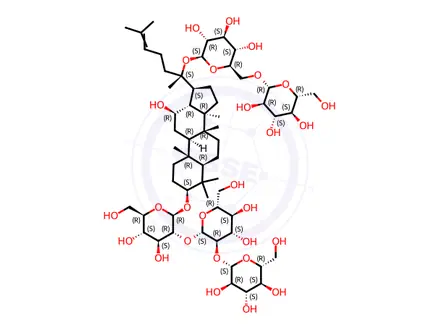 Chemical structure of Ginsenoside Ra0
