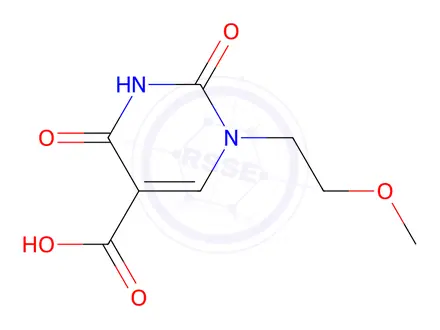 Chemical structure of 1-(2-Methoxyethyl)-2,4-dioxo-1,2,3,4-tetrahydropyrimidine-5-carboxylic acid