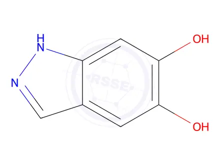 Chemical structure of 1H-Indazole-5,6-diol