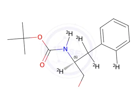 Chemical structure of N-Boc-L-phenylalaninol-d5