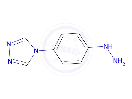 Chemical structure of 4H-1,2,4-Triazole,4-(4-hydrazinophenyl)-(9CI)
