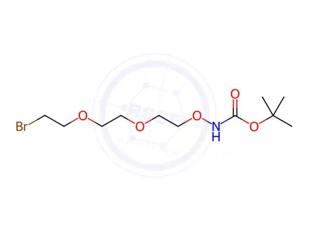 Chemical structure of Boc-Aminooxy-PEG2-bromide