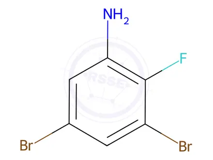 Chemical structure of 3,5-Dibromo-2-fluoroaniline