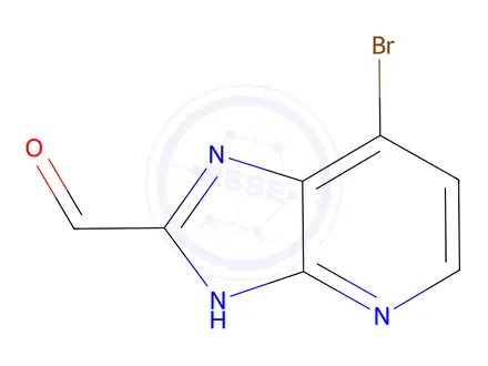 Chemical structure of 7-Bromo-3H-imidazo[4,5-b]pyridine-2-carbaldehyde
