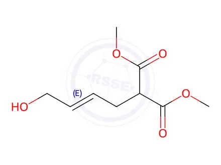 Chemical structure of (Z)-dimethyl 2-(4-hydroxybut-2-en-1-yl)malonate